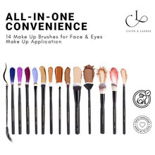 CUFFS N LASHES Makeup Brushes Set Of 14