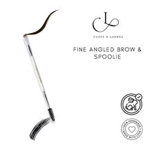 CUFFS N LASHES Fine Angled Brow Brush & Spoolie - DD07