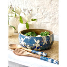 Faaya Gifting Wood Salad Bowl With Salad Servers - Ceylon Dusk