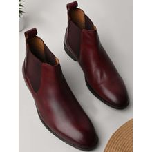 REGAL Wine Men Leather Chelsea Boots