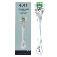 GUBB Derma Roller 0.5mm For Hair Regrowth, Face Acne Scars & Skin Ageing - Transparent Green