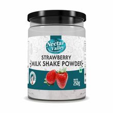 Nectar Valley Strawberry Milkshake Powder, Instant Strawberry Flavoured Drink, 12 Glasses