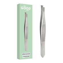 Feel Good Club Precision Tweezer - Slant Tip Plucker For Unwanted Face & Eyebrow Hair Removal (1 Pc)