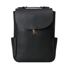 OUTBACK London Leather Backpack Black