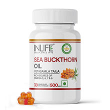 INLIFE Seabuckthorn Seed Oil, 500mg, 30 Veg Caps, Anti Aging Omega 7 Supplement