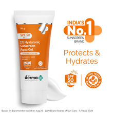 The Derma Co 1% Hyaluronic Sunscreen Spf 50 Pa+++ Aqua Gel For Normal To Oily Skin