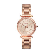 Fossil ES4301 Carlie Rose Gold Watch For Women