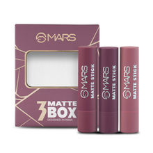 MARS Matte Box Set of 3 Lipsticks 03-Plum