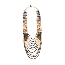 Imli Street Brown And Off White Necklace