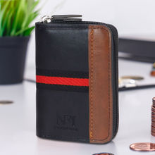 NFI Essentials Pu Leather 9 Slots Vertical Card Holder Credit Debit Card