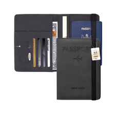 NFI Essentials Passport Holder Cover Wallet Travelling Rfid Blocking Pu Leather
