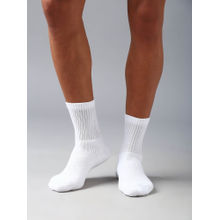 Van Heusen Men Active Anti Bacterial & Crew Length Socks - White
