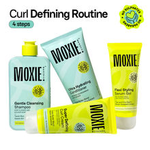 Moxie Beauty Curly Routine - Shampoo, Conditioner, Curl Cream & Styling Serum Gel For Curly Hair