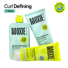 Moxie Beauty Just-The-Essentials Curly Trio - Shampoo, Conditioner & Curl Cream for Curly Hair