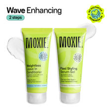 Moxie Beauty Wavy Vibe Setter Travel Duo - Weightless Leave-in Conditioner & Styling Serum Gel