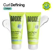 Moxie Beauty Curly Vibe Setter Travel Duo - Defining Curl Cream & Styling Serum Gel for Curly Hair