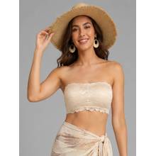 Mod & Shy Beige Self Design Nylon Elastane Regular Bra