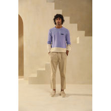 PRIMAL GRAY Lavender Cotton Knit Sweater Panel Sweater