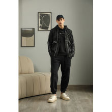 PRIMAL GRAY Black Recycled Polyester Layered Puffer Jacket