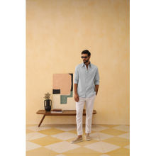 PRIMAL GRAY Blue Organic Cotton Oversize Loose Shirt