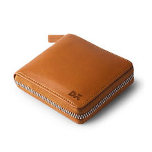 DailyObjects Tan Leather Zip Wallet