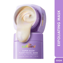 mCaffeine Super Glow Flash Facial 25% AHA+BHA+PHA Face Mask