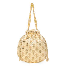 Lavie Gold Embroidered Potlis