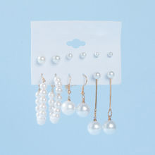 Pipa Bella by Nykaa Fashion Set of 6 Contemporary Pearl Stud and Hoop Earrings Combo
