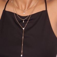 Pipa Bella by Nykaa Fashion Minimal Pearl Layered Lariat Necklace