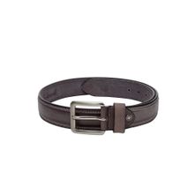 Teakwood Leathers Men Grey Solid Genuine Leather Belt
