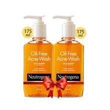 Neutrogena Oil Free Acne Wash Combo With 2% Salicylic Acid For Gentle Yet Effective Acne Cleansing