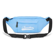 United Colors of Benetton Arctic Polyester Waist Pouch Bags & Cases for Unisex-Light Blue (M)