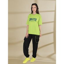CHKOKKO Women Green Summer Co-Ord (Set of 2)