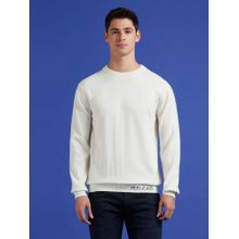 Pepe Jeans White Lightweight Full Sleeved Sweater