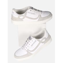 Louis Philippe Men White & Grey Sneakers