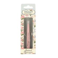 The Vintage Cosmetic Company Slanted Tweezers - Soft Touch Pink
