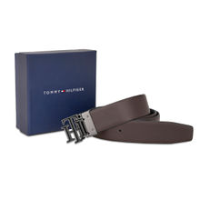 Tommy Hilfiger Black and Brown Melrose Men Reversible Leather Belt - 80cm