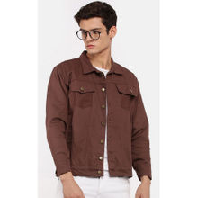 Voxati Brown Men Denim Jacket