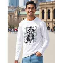 Bewakoof Men's White Torque Graphic Printed T-shirt