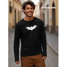 Bewakoof Official DC Men's Black Batman Graphic Printed T-shirt