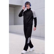 Kvetoo Black Men's Activewear Tracksuit