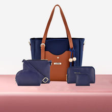 LaFille Blue Women Handbag Set Of 5 Bags