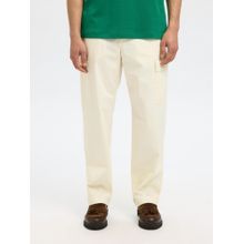 SELECTED HOMME Off White Loose Fit Off-White Cargo Trouser