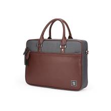 EUME Commute 15 inch Laptop Messenger Bag With Detachable Strap - Charcoal Brown