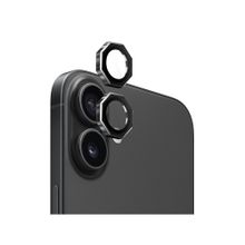 GRIPP 2N1 Focal Octagon Camera Lens Protector for iPhone 16 & iPhone 16 Plus (2024) - Black