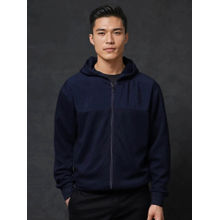 Rare Rabbit Fego Navy Blue Plain Sweatshirt