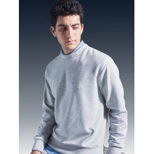 Rare Rabbit Renzi Melange Grey Plain Sweatshirt