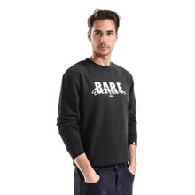 Rare Rabbit Roven Black Graphic Sweatshirt