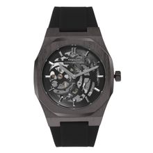French Connection Skeleton Black Round Dial Automatic Watch for Men's FCA01-4 (Free Size)