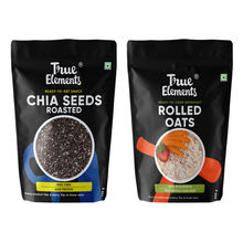 True Elements Roasted Chia Seeds & Rolled Oats - Helps Boosts Collagen production